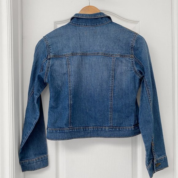 🎬✨ Old Navy - Girls Stretch Denim Jacket XL (14) - Picture 2 of 6